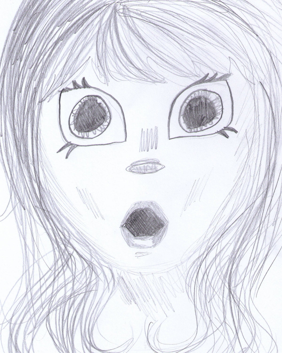 Oh My 8x10 sketch print