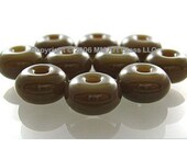 Beads Glass Lampwork sra Woodland Brown SPACER SHOP