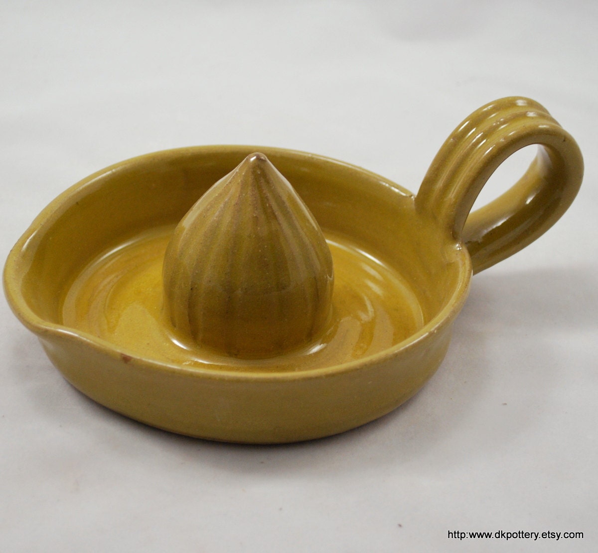 Orange or Lemon Juicer Wheel Thrown Pottery Reduced