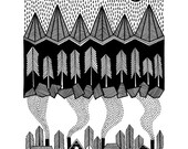 In the Mountains illustration