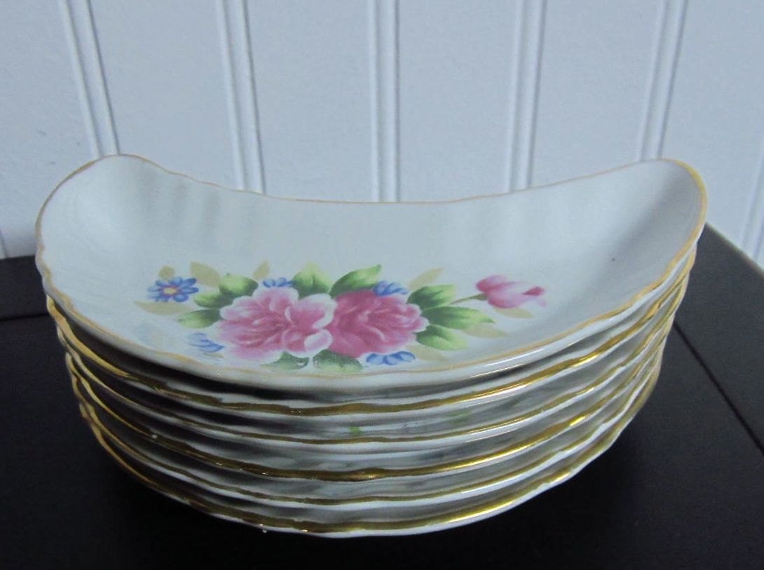 Vintage Bone Dishes - Set of 6 Chadwick Japan