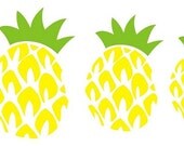 Family car window decals fruity delicious Pineapples don't have sleeves