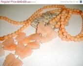 MothersDaySale For the Love of Butterflies         (Peach Quartz Necklace)