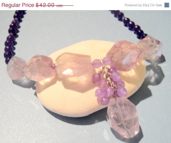 MothersDaySale The Bishop's Stone      (Amethyst Necklace)