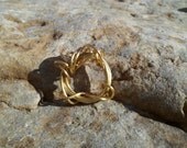 Merlin's Gold Tangled Ring. Simple. Ooak. Size 5.5 US