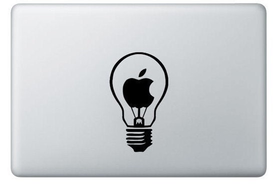 the bulb macbook decal macbook stickers ipad decal sticker skin