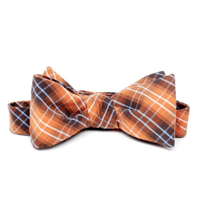 FORAGE sample sale. bow tie / orange& brown