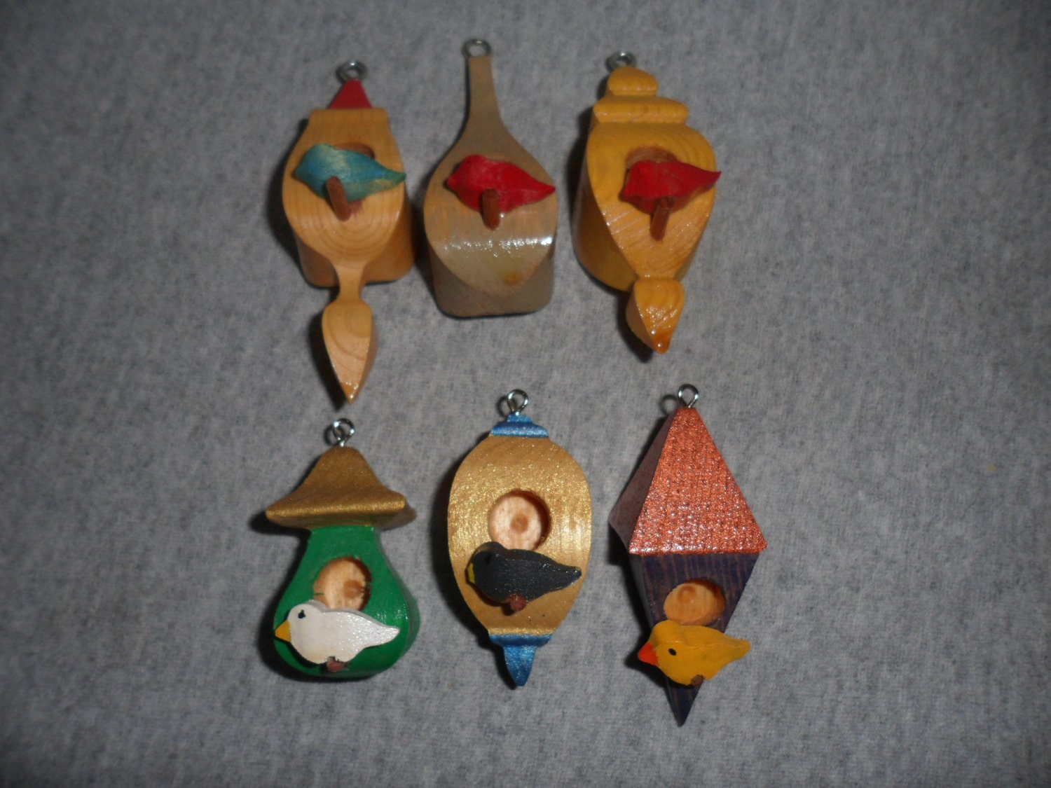 Whimsical Birdhouse Ornaments
