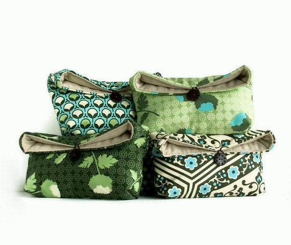 Personalized Bridesmaid Gift Set, Clutch Bag, Makeup Bag, Wedding Party Favor, Custom