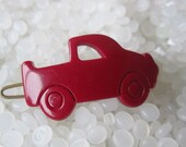 vintage barrette Red pickup truck