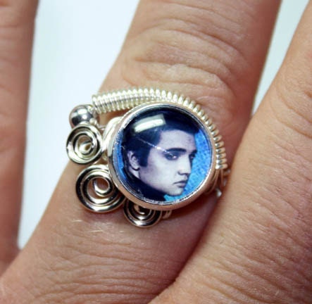 Adjustable Wire Wrap Swirl Elvis Presley Ring
