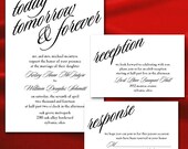 Custom "Today, Tomorrow & Forever" Wedding Invitations - PuttinOnTheGlitz4U Custom "Today, Tomorrow & Forever" Wedding Invitations - PuttinOnTheGlitz4U