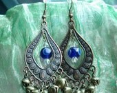 Turkish Teardrop Charmed Eye Earrings