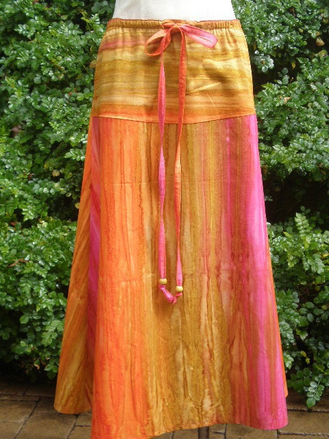 Handmade Hippie Inspired Drop Waist Skirt or Sun Dress  Festival Attire  OOAK - frans2hands