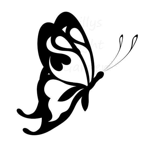 Butterfly Digital Stamp, Digi Stamp, 'Butterfly 5'