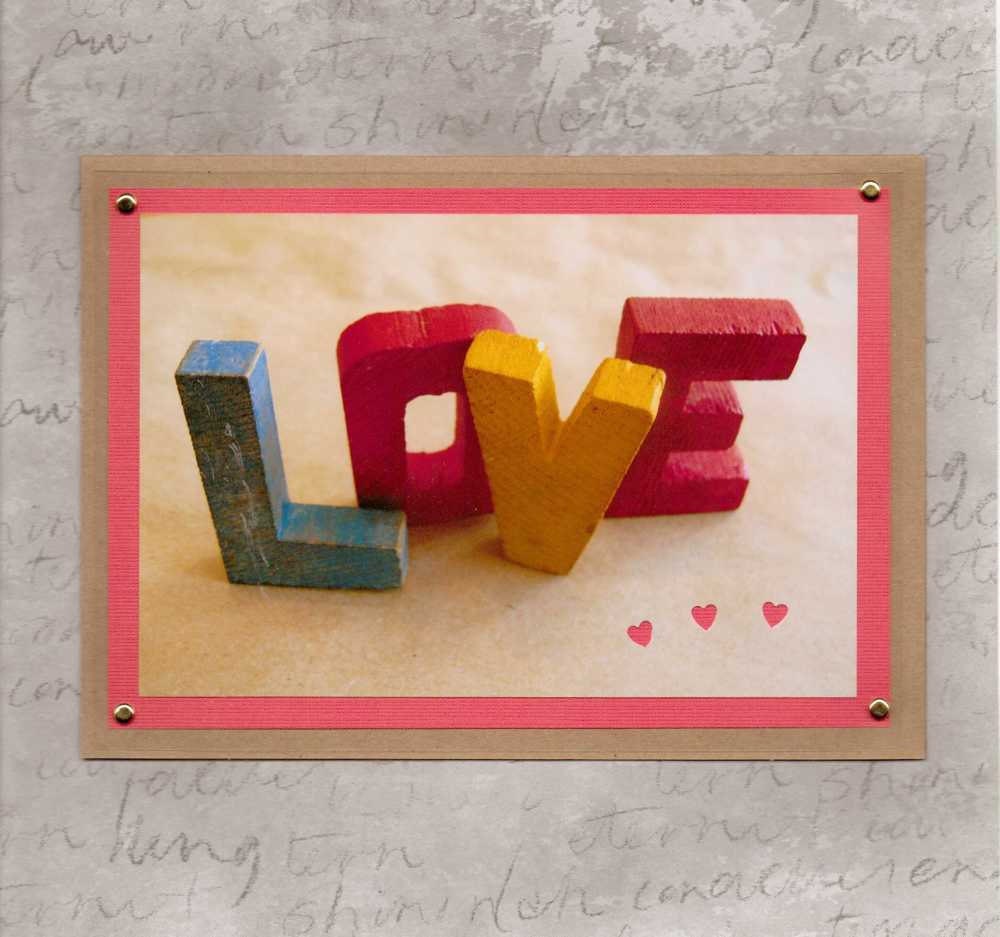 Handmade Greeting Card For the One You Love Sweetheart Sentiments