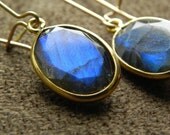 SALE  Faceted Labradorite Vermeil and Gold Filled Earrings