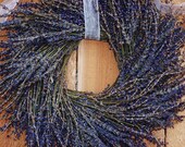 Dried Lavender Wreath-Spring Wreath-Summer Wreath-Door Wreath-Rustic Wreath-Rustic Wedding Wreath-Primitive Wreath-Country Wreath-SCENTED