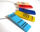 Modern Handmade Fused Glass Choker