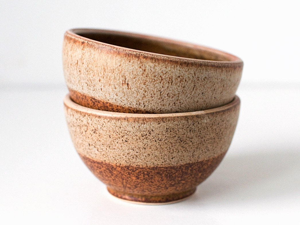 Set of Two, Stoneware Bowls