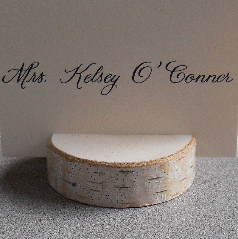 Reserved - 20 Rustic Wedding Decor Birch Branch Short Stump Place Card Holders for Weddings Special Event