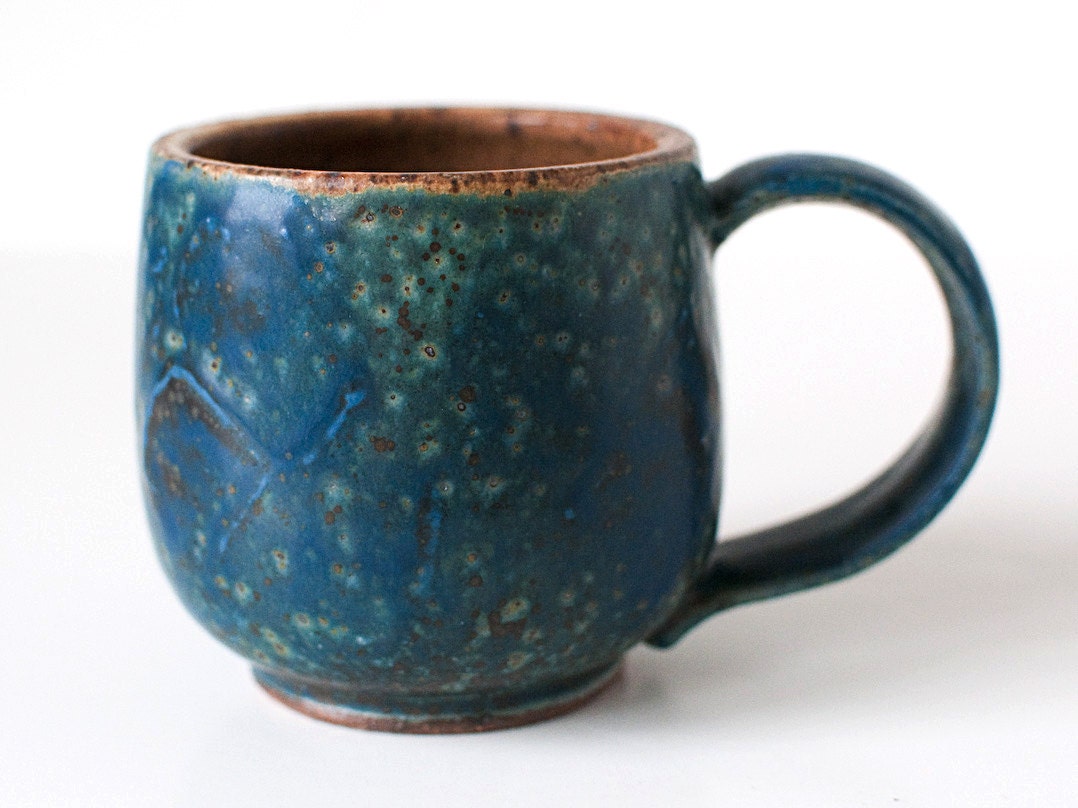 Ocean Blues Mug, Stoneware, 10 Ounces