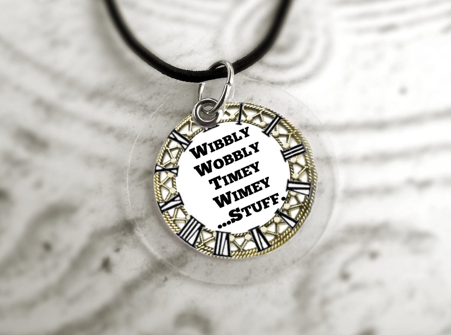 Doctor Who Inspired Necklace Wibbly Wobbly Timey Wimey Stuff