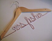 Last Name Hanger for Bridal Shower Gift or Wedding Dress Photo Prop Personalized Hangers