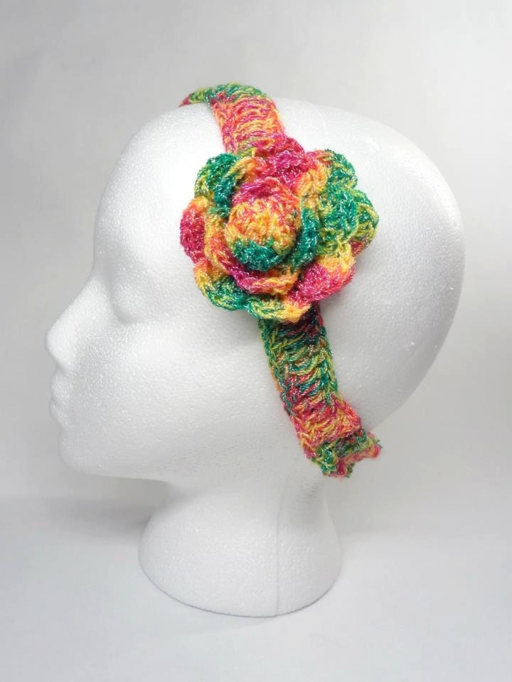 Crochet  Headband Spring Colors