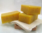 Handmade Organic Carrot Soap, Cold Process Olive Oil Soap