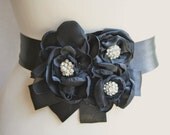 Black Sash, Belt, Bridal Accessories, Wedding Accessories, Sash, Black, White, Ivory
