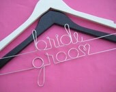 Last Name Hanger for Bridal Shower Gift or Wedding Dress Photo Prop Personalized Hangers