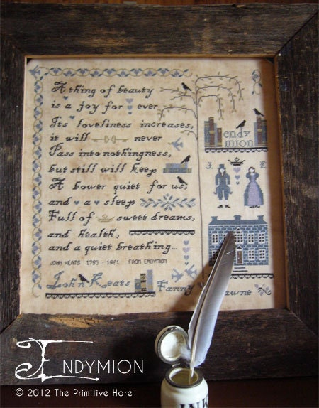 Primitive cross stitch pattern: Endymion