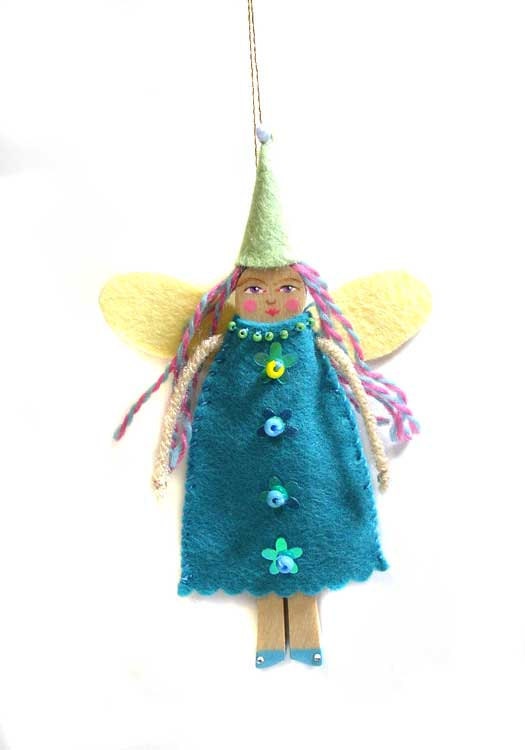 SALE  Fairy Clothespin Doll Ornament  Use coupon code LOVE15 at checkout for 15% OFF.