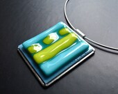 Modern Fused Glass Choker FREE SHIPPING