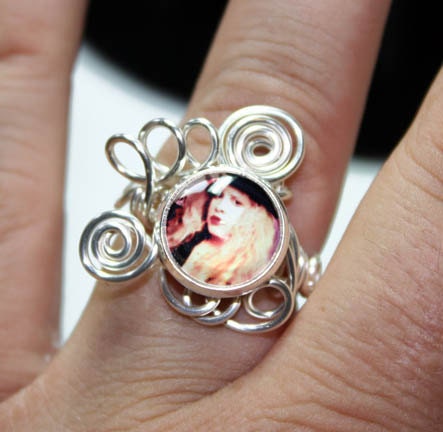 Adjustable Wire Wrap Swirl Stevie Nicks Ring 1