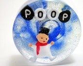 Waterproof Art for your Shower: Poop Snowman