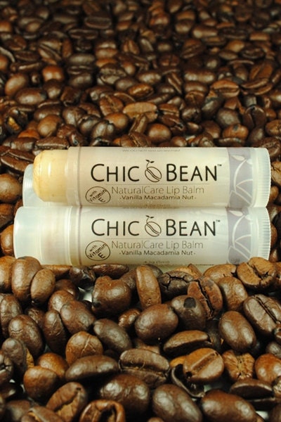 CHIC Bean NaturalCare Lip Balm - Vanilla Macadamia Nut / Made with Luxurious Organic Macadamia Nut Oil (with Added Vitamin E )