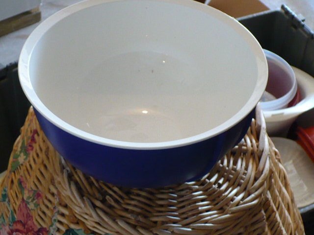 Tupperware Mixing Bowl - Blue, Made in France