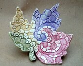 Ceramic Leaf Soap Dish Spoon Rest Anything Dish