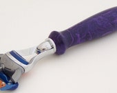Charoite Tru-Stone Fusion Razor Shaving Handle (Handmade in USA)
