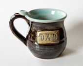DAD mug // Earthy Tones // Ready to Ship // Generous 12 oz Ceramic Stoneware