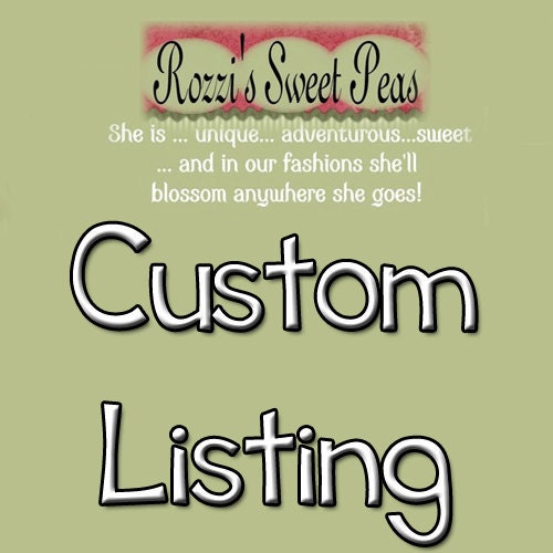 Custom listing for Brea L. Thompson