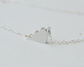 Little Silver Heart Necklace - simple & sweet