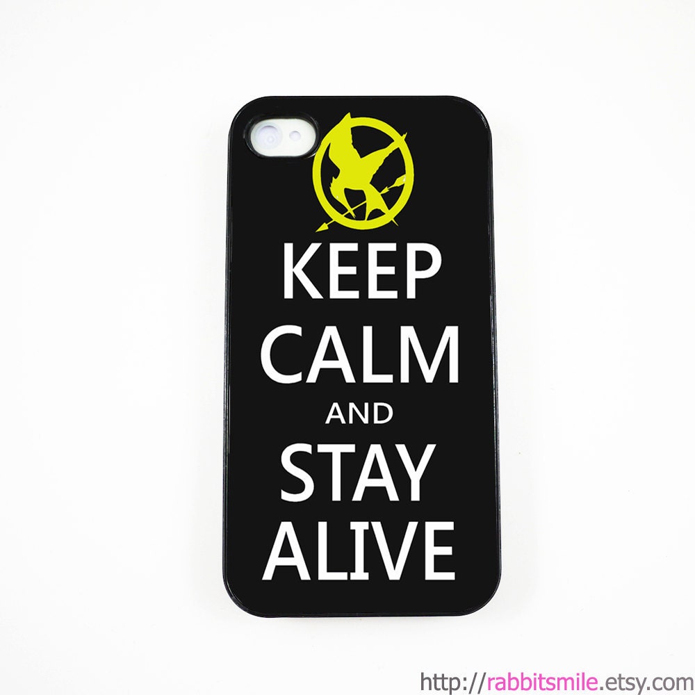 iPhone 4 Case, iPhone 4s Case -- The Hunger Games - Keep Calm And Stay Alive