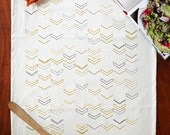 Chevron Tea Towel - Gold