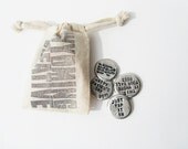 Personalized Golf Ball Marker - Custom Hand Stamped Pewter - Fathers Day Gift Graduation