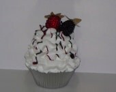 Berrylicious Blackberry and Raspberry Fake Cupcakes, Summer Berry Photo Props, Party Decorations, Cupcake Shop Displays, Unique Gifts