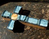 Sky Blue and Amber Confirmation Cross