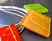 Sunny Hand-Crafted Fused Glass Pendant Necklace